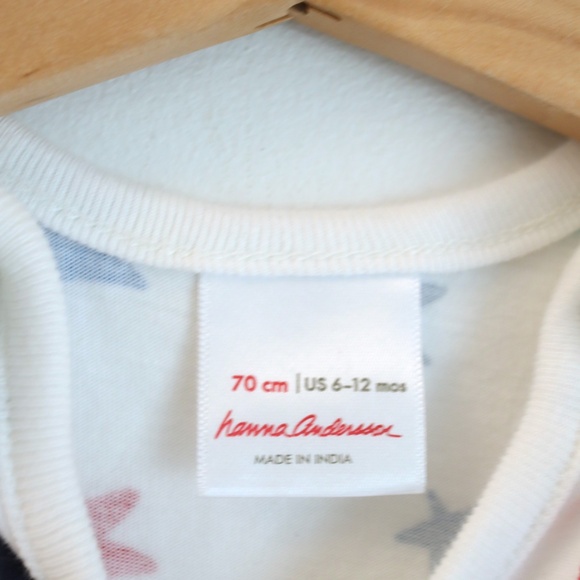 Hanna Andersson Baby Button Shoulder Tank Romper / 6-12M - Picture 4 of 5